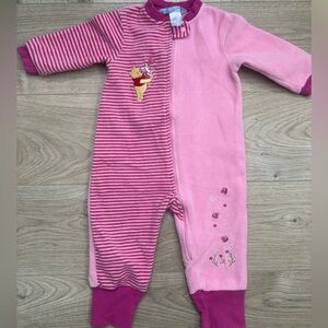 Vintage Winnie the Pooh Baby Fleece Sleeper | 6–12M